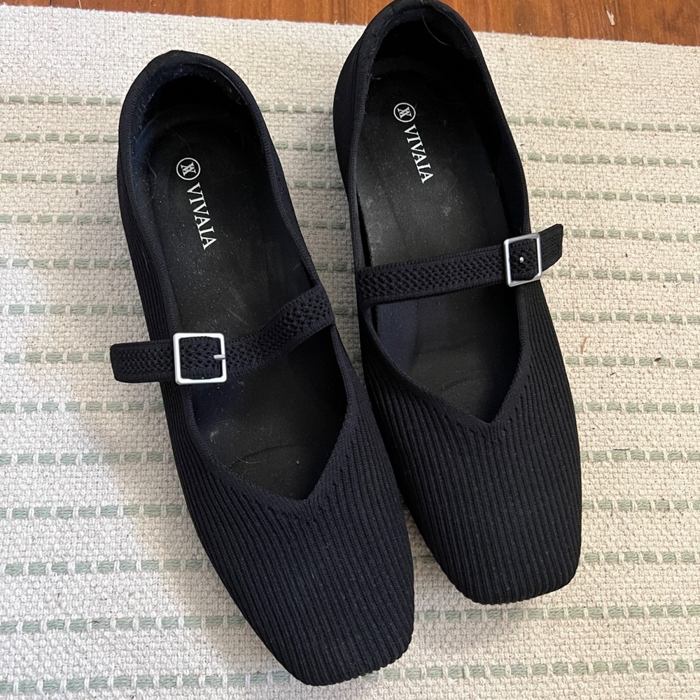 VIVAIA Knit Washable Mary Jane Flats